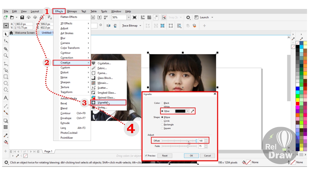 Step-2 Meningkatkan Kualitas Gambar di Corel Draw