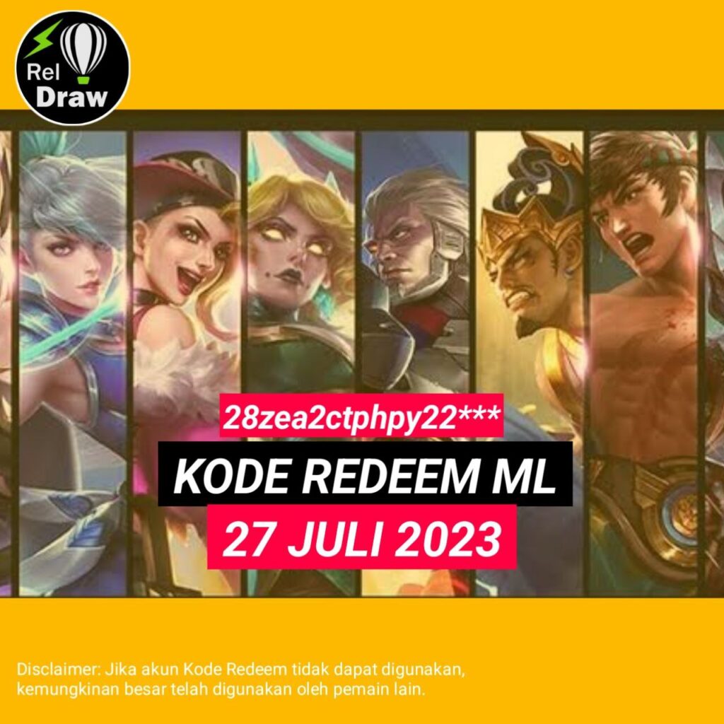 Kode Redeem ML 27 Juli 2023